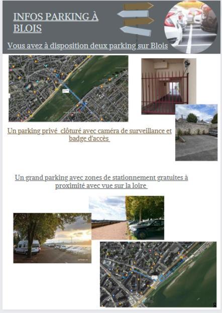 Appartement Appart Sweet Hypercentre 5mn Chateau Parking Voiture Velos